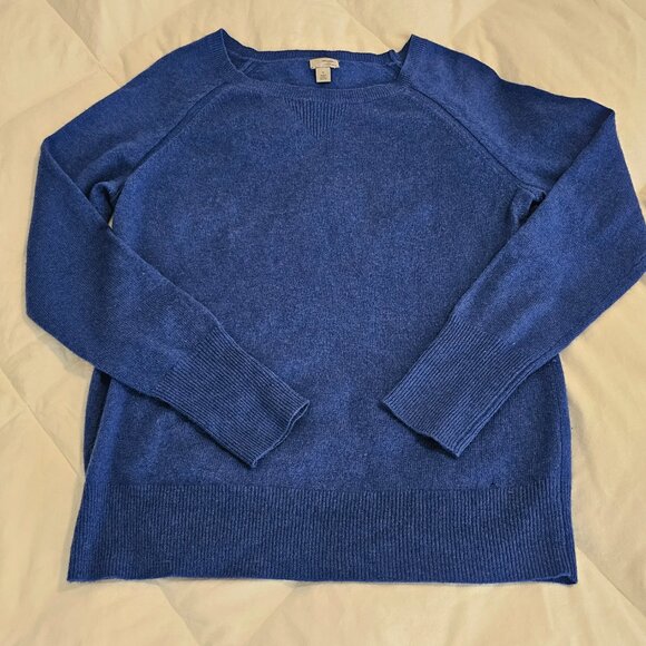 Halogen 100% Cashmere Blue Sweater - Size Medium, Excellent Condition - Picture 1 of 6